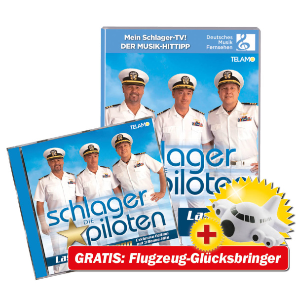 Lass uns fliegen CD+DVD-Paket + GRATIS Flugzeug-Glücksbringer