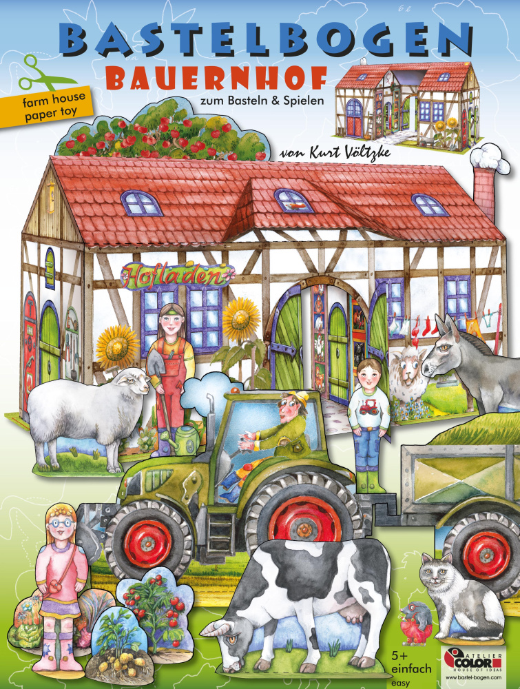 Bastelbogen Bauernhof