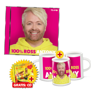 100% Ross Fan-Set Tasse + CD + GRATIS CD „Mein Freund Button“