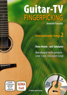 Guitar-TV: Fingerpicking - Internationale Songs, m. DVD. Tl.2
