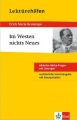 Lektürehilfen Erich Maria Remarque "Im Westen nichts Neues"