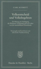 Volksentscheid und Volksbegehren