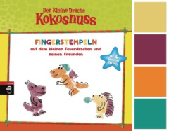 Der kleine Drache Kokosnuss - Fingerstempeln, m. 4 Fingerstempelfarben