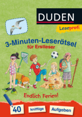 3-Minuten-Leserätsel für Erstleser: Endlich Ferien!