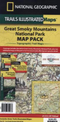 National Geographic Trails Illustrated Map Great Smokey Mountains National Park Map Pack