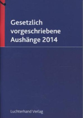 Gesetzlich vorgeschriebene Aushänge 2014