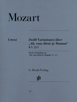 12 Variationen über "Ah, vous dirai-je Maman" KV 265 (300e), Klavier