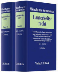 Münchener Kommentar zum Lauterkeitsrecht (UWG), 2 Bde.