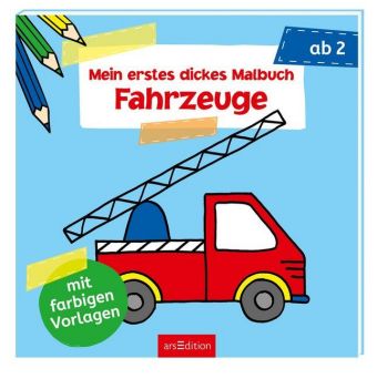 Mein erstes dickes Malbuch Fahrzeuge