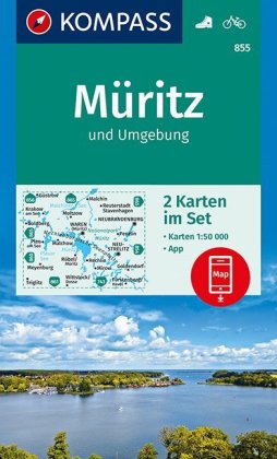 KOMPASS Wanderkarte Müritz und Umgebung