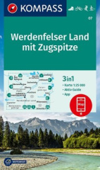 KOMPASS Wanderkarte Werdenfelser Land mit Zugspitze