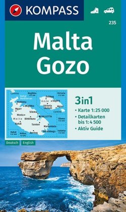 KOMPASS Wanderkarte Malta, Gozo