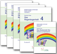 Regenbogenheft 1-4 Druckschrift + Das Zauberwald-ABC, 5 Bde.