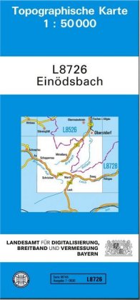 Topographische Karte Bayern Einödsbach