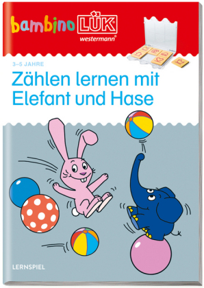 Zählen lernen mit Elefant und Hase