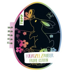 Kratzelzauber Ostern (Kratzelbuch in Ostereiform)