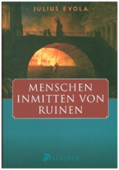 Menschen inmitten von Ruinen