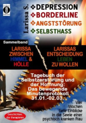 Depression - Borderline - Angststörung - Selbsthass Sammelband: Larissa zwischen Himmel und Hölle & Larissas Entscheidung leben zu wollen - Tagebuch der Selbstzerstörung, 3 Bde.