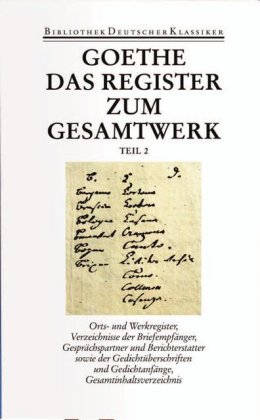 Register und Gesamtinhaltsverzeichnis zur I. und II. Abteilung
