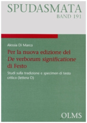 Per la nuova edizione del De verborum significatione di Festo