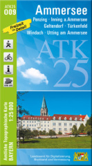 ATK25-O09 Ammersee (Amtliche Topographische Karte 1:25000)