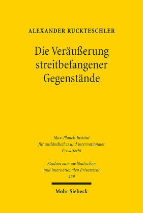 Die Veräußerung streitbefangener Gegenstände