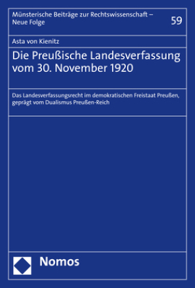 Die Preußische Landesverfassung vom 30. November 1920