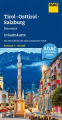 ADAC Urlaubskarte Österreich: Tirol, Osttirol, Salzburg 1:150 000