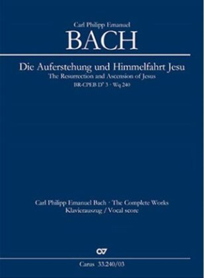 Die Auferstehung und Himmelfahrt Jesu (Klavierauszug)