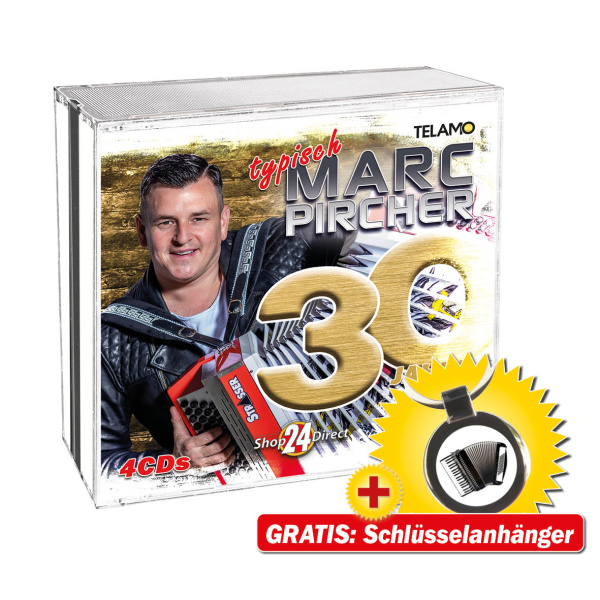 Marc Pircher - 30 Jahre - Typisch Marc Pircher + Kastelruther Spatzen - Das Beste + GRATIS Schlüsselanhänger & Halskette