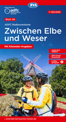 ADFC-Radtourenkarte 6 Zwischen Elbe und Weser 1:150.000, reiß- und wetterfest, GPS-Tracks Download