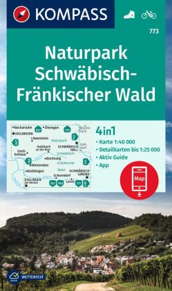 KOMPASS Wanderkarte 773 Naturpark Schwäbisch-Fränkischer Wald