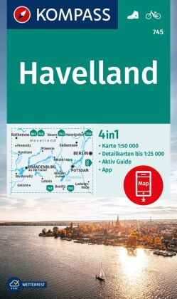 KOMPASS Wanderkarte 745 Havelland 25T