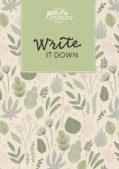 Write It Down - Notizbuch (Blättermotiv) A5 | dotted | Hardcover