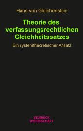 Theorie des verfassungsrechtlichen Gleichheitssatzes