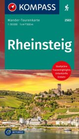 KOMPASS Wander-Tourenkarte Rheinsteig: 1:50.000