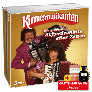 Die größten Akkordeonhits aller Zeiten + EdP für Sie „Patras“ (Exklusives Angebot)