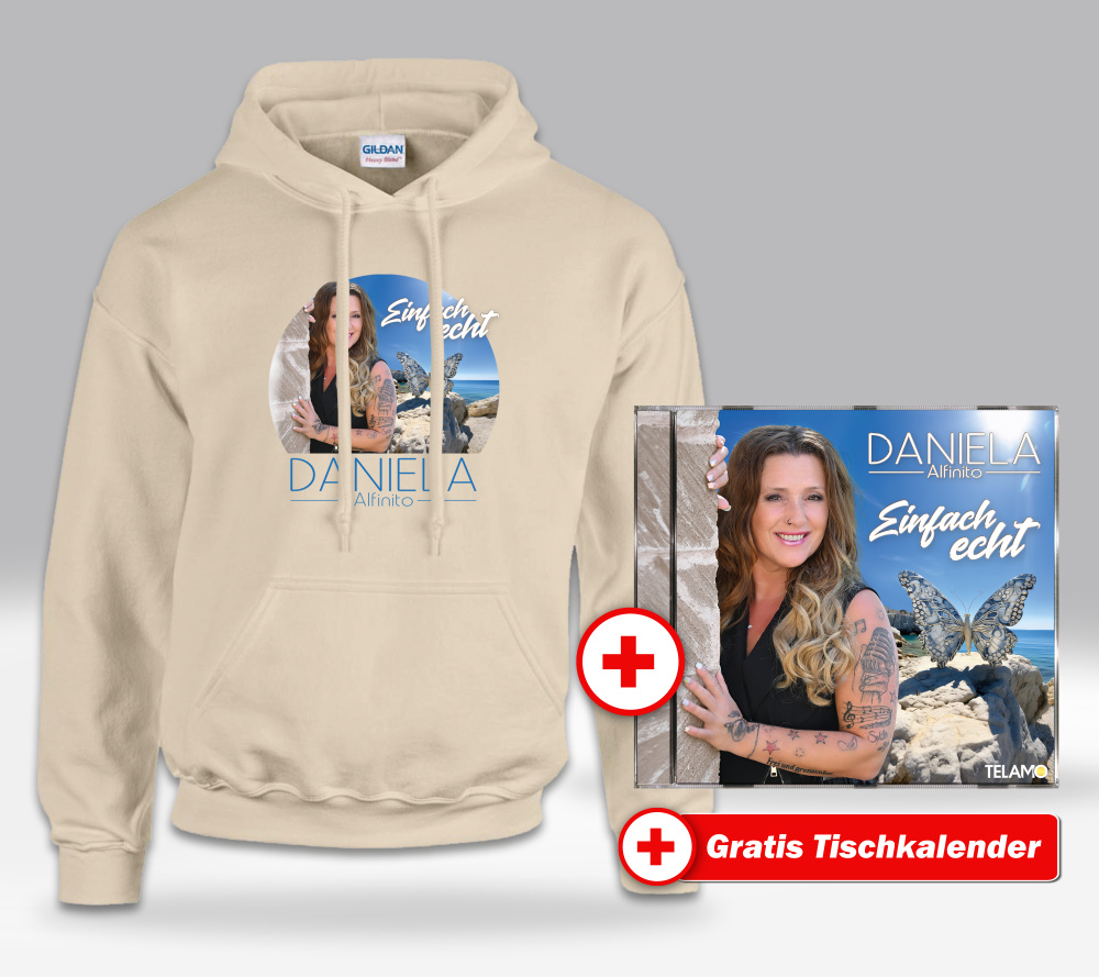 Einfach echt Fan-Set Kapuzenpulli (XL) + CD + GRATIS Tischkalender