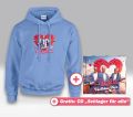 Verliebtes Herz an Bord Fan-Set Kapuzenpulli (L) + CD + GRATIS CD