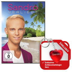 "Verliebt + EXKLUSIVER Schlüsselanhänger Herz ""SANDRO"""