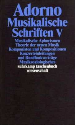 Musikalische Schriften. Tl.5