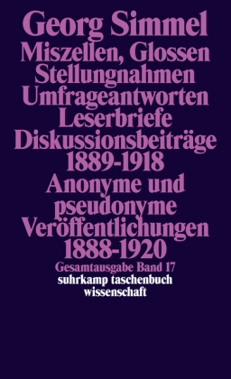 Miszellen, Glossen, Stellungsnahmen, Umfrageantworten, Leserbriefe, Diskussionsbeiträge 1889-1918, Anonyme und Pseudonyme Veröffentlichungen 1888-1920