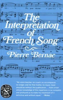 The Interpretation of French Song