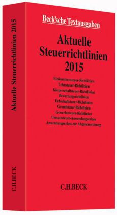 Aktuelle Steuerrichtlinien 2015