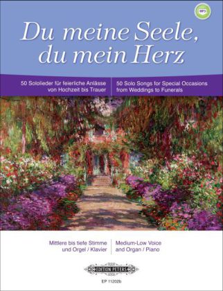 Du meine Seele, du mein Herz, für mittlere bis tiefe Stimme + Orgel/Klavier