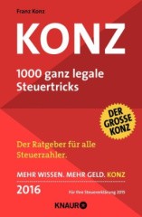 Konz - 1000 ganz legale Steuertricks 2016