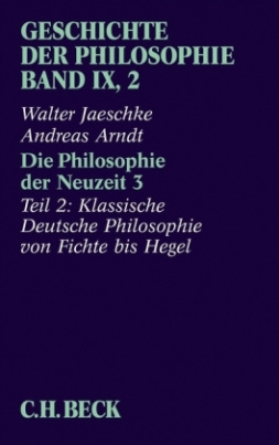 Die Philosophie der Neuzeit. Tl.3