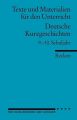 Deutsche Kurzgeschichten, 9.-10. Schuljahr