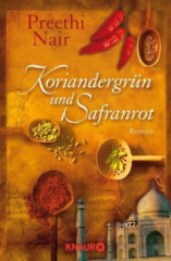 Koriandergrün und Safranrot