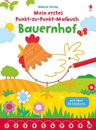 Mein erstes Punkt-zu-Punkt-Malbuch: Bauernhof